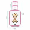 Giraffe met roze kauwgombal Kinderkoffer - Roze klein -productfoto_formaten
