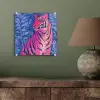 Tijger - Roze - Bladeren - Jungle plexiglas 5mm klein -sfeer3