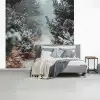 Bos - Winter - Bomen - Natuur - Pad - Sneeuw fotobehang vinyl groot -slaapkamer