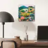 Heuvellandschap - Fantasierijk - Kleurcontrasten aluminium wit klein -sfeer5