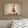 Paashaas - Pastel - Eieren canvas 2cm klein -sfeer3