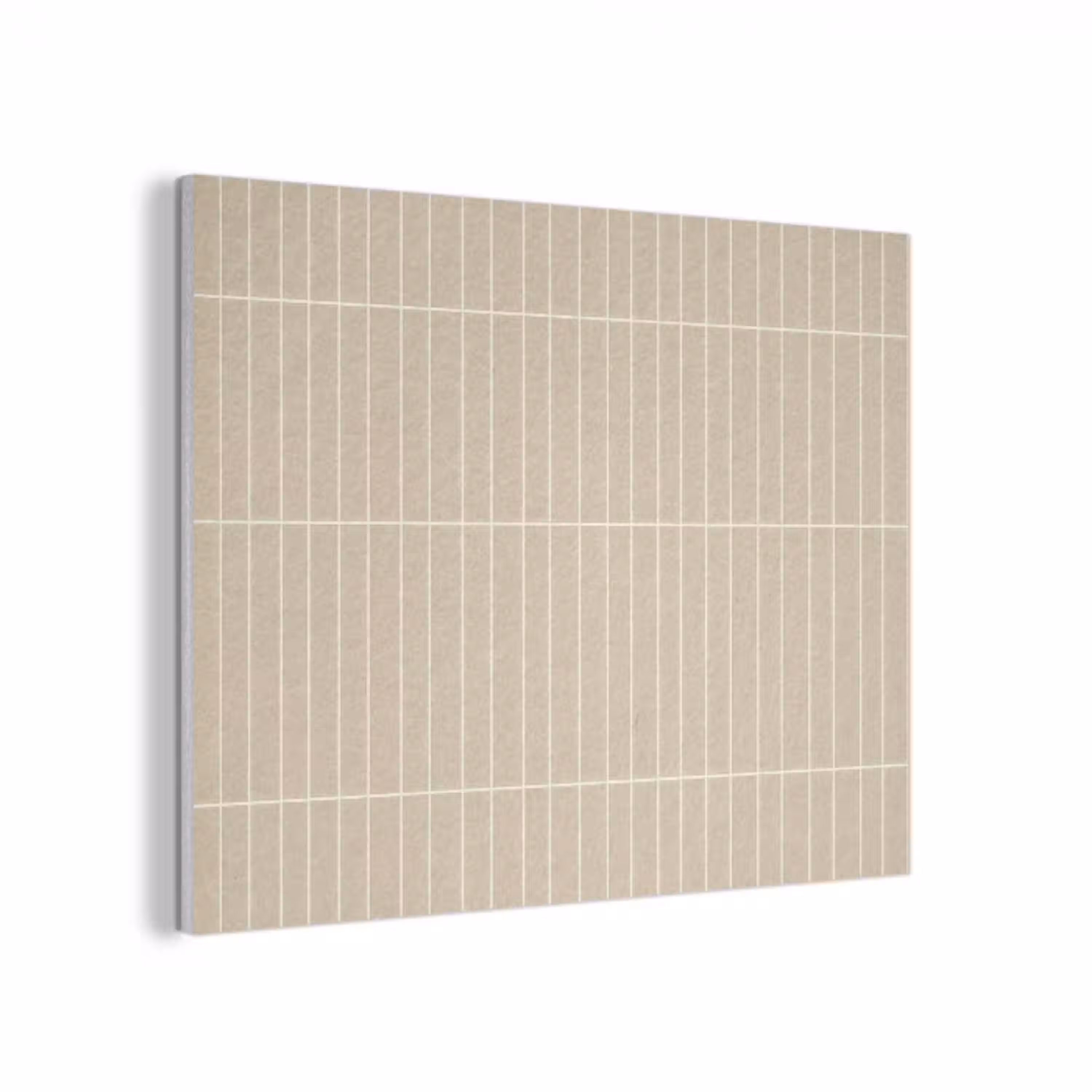 Verticaal - Wandtegel - Crème - Beige PET vilt klein 837 -3d