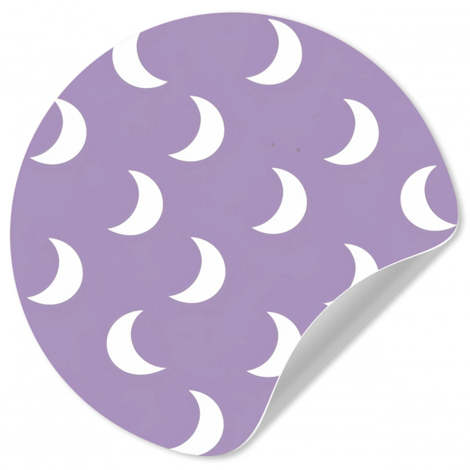 Manen - Patroon - Paars Wandcirkel behangsticker klein 186 -3d
