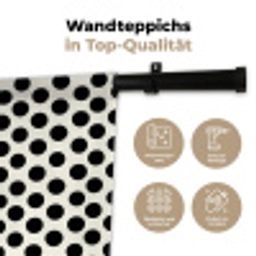 Klassiek - Stippen - Zwart Wandkleed katoen klein 269 -tsfeer2_DE
