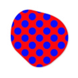 Dots - Klassiek - Rood Wandcirkel Organisch Forex 3mm klein 629 -3d