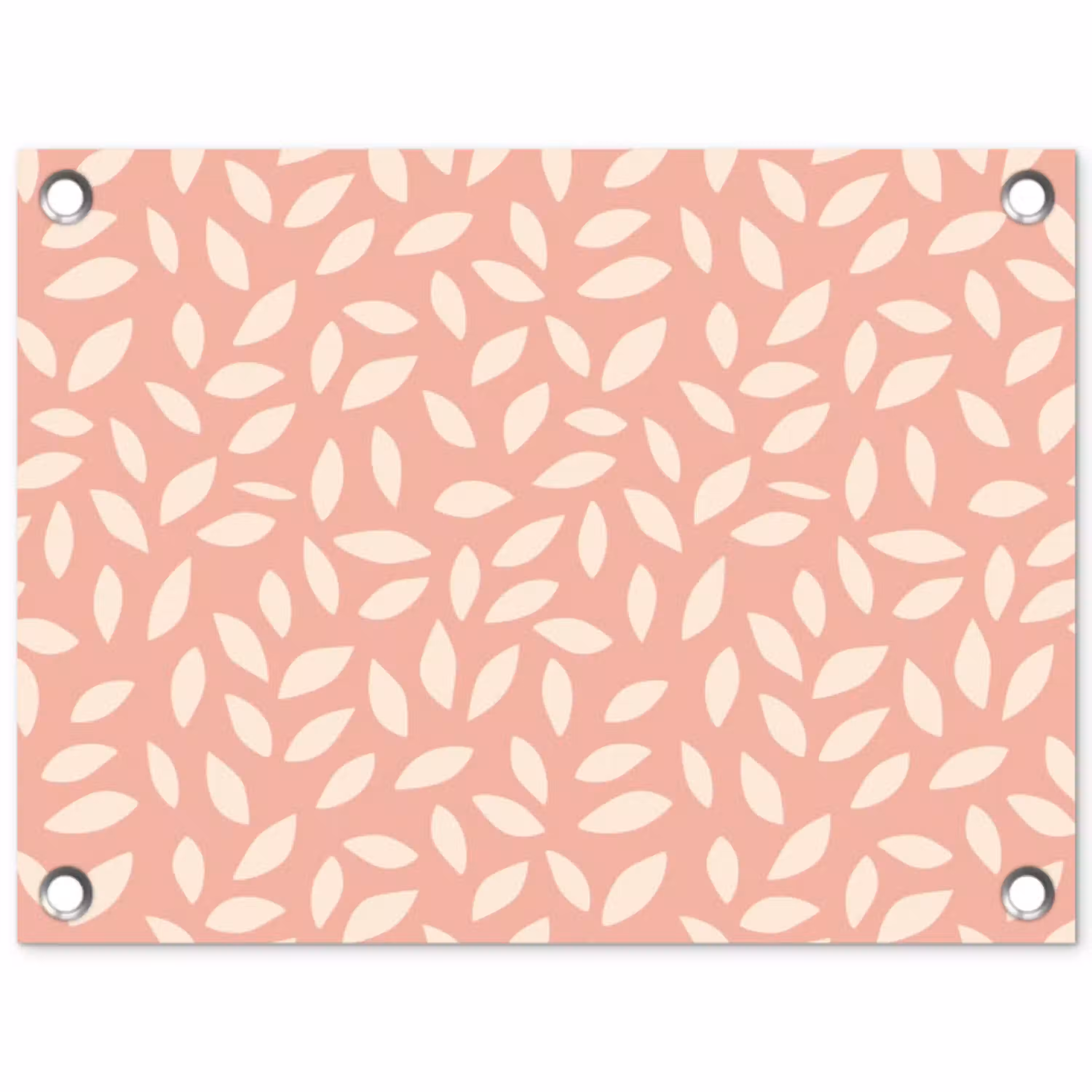 Roze - Bladeren - Speels - Patroon tuinposter los doek klein 239 -3d