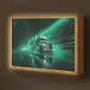 Vrachtwagen - Snelheid - Groen - Neon Light Box met batterij (Wandlamp kind) middel -z3d_website