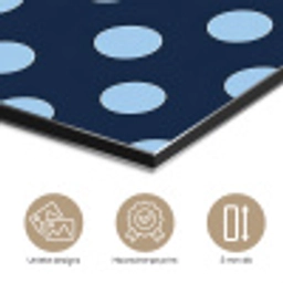 Klassiek - Dots - Blauw aluminium wit klein 46 -closeup_NL