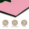 Roze - Tekstwolk - Groen - BLAH BLAH BLAH aluminium wit klein -closeup_NL