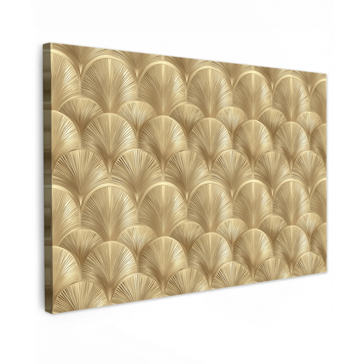 Patroon - Waaier -  Goud canvas 2cm klein 34 -z3d