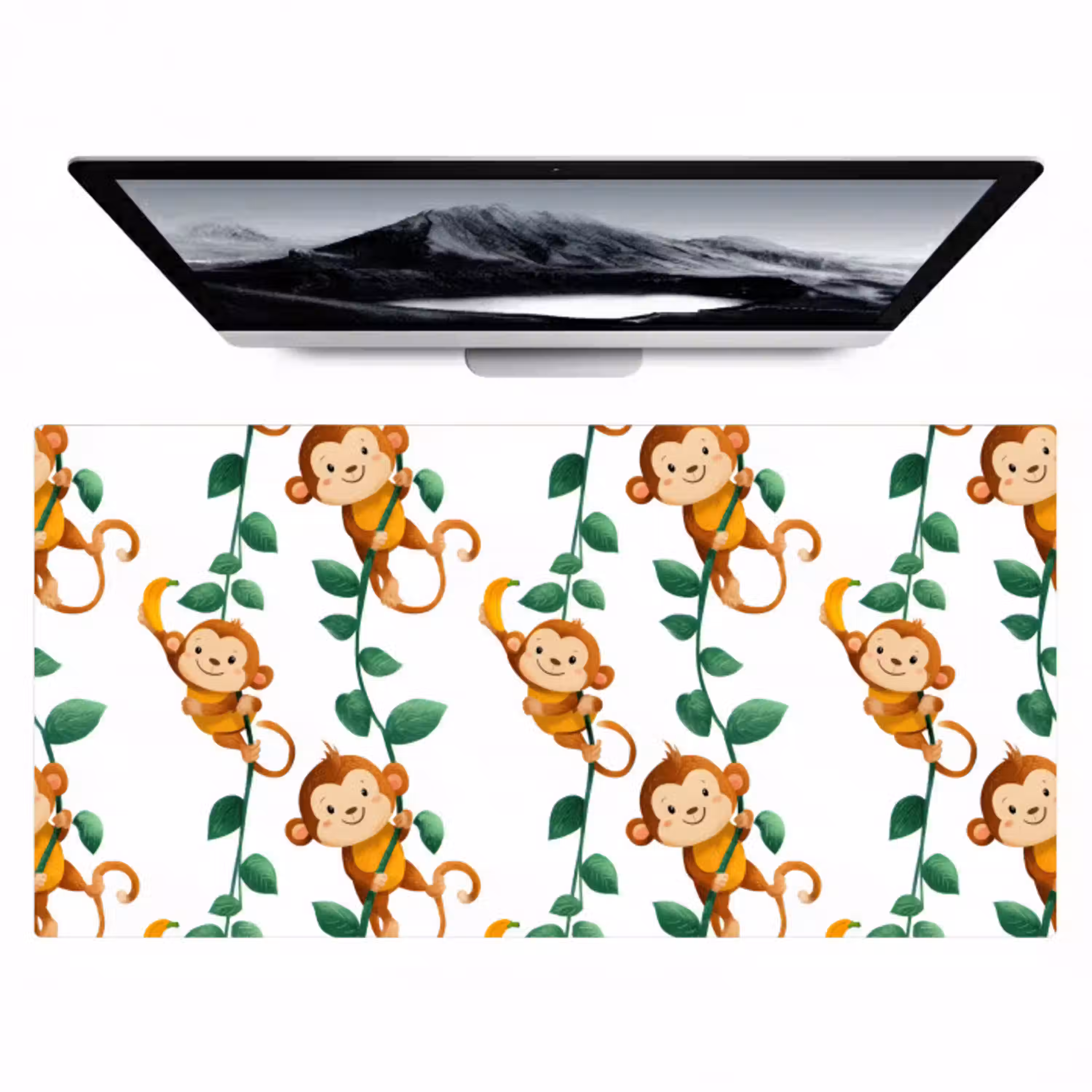 Apen - Lianen - Kleurrijk Muismat XXL klein 681 -zzz3d