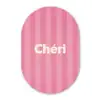 Gestreept - Roze - Chéri Wandcirkel Ovaal Forex klein -3d
