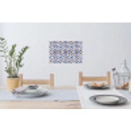 Patroon - Modern - Kleurrijk Muursticker klein 286 -eettafel