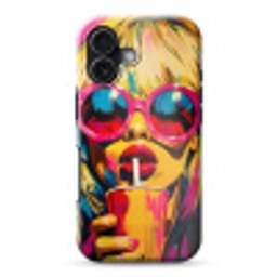 Zonnebril - Roze - Vrouw - Rietje Toughcase MagSafe Apple iPhone 17 klein -3d