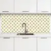 Symmetrisch - Motief - Beige keuken achterwand 2 middel 871 -3d