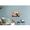 Street art - Man - Bloemen - Rood - Graffiti - Banksy Muursticker klein -plant