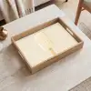 Minimalistisch - Waterijsje - Stokje - Beige Dienblad Rechthoek middel -sfeer1