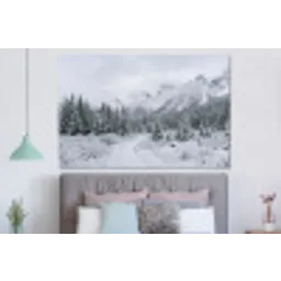 Weg - Bergen - Sneeuw - Naaldbos - Avontuurlijk forex 5mm xxl -slaapkamer