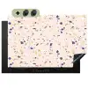 Terrazzo -  Patroon - Kleurrijk - Indigo Inductie beschemer met haakjes klein 777 -3d