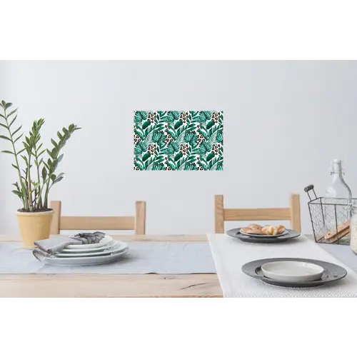 Bladeren - Tropisch - Jungle Muursticker klein -eettafel