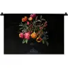 Tulpen - Bessen - Boeket - Vaas Wandkleed katoen klein -zz3d