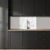 Klassiek - Marmer - Aders - Grijs keuken achterwand 2 middel 865 -sfeer1