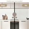 Golven - Ribbels - Wit keuken achterwand 2 middel 871 -voor-na2_NL