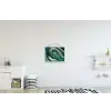 Marmerlook - Luxe - Goud - Turquoise - Glitter textielposter latten blank klein -kinderkamer