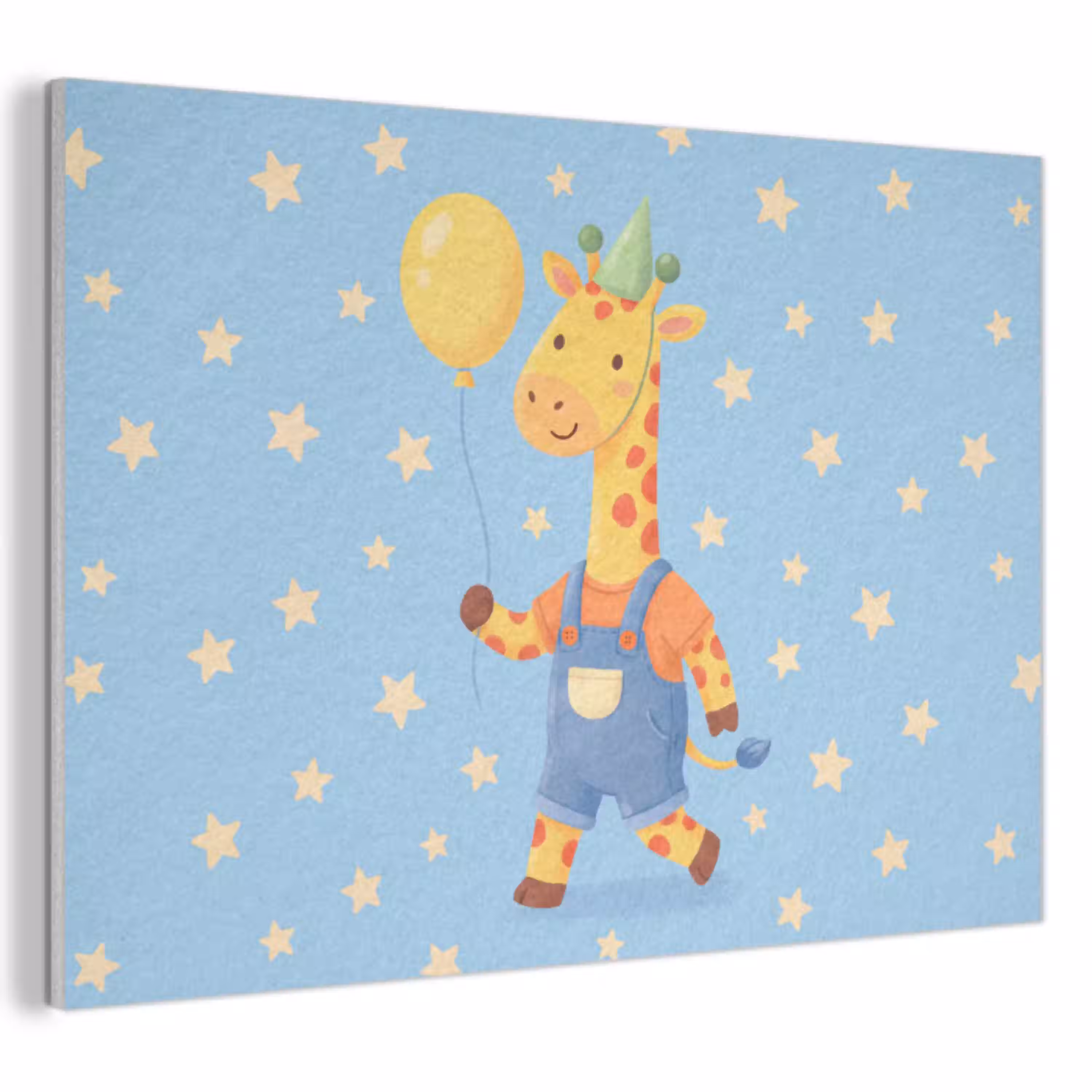 Dieren - Giraffe - Ballon - Feest - Kinderkamer PET vilt klein -3d