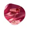 Cocktail - Pink - Luxe Wandcirkel Organisch Forex 3mm klein -3d