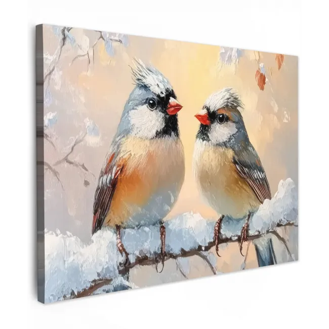 WTEVMAIY Nordic Poster Print Kleine Aquarel Vogels op Canvas Schilderijen Huisdecoratie Muur Kunst Dieren Foto voor Slaapkamer Kamer Decoratie Frameloos 50×70cm×2st