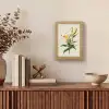 Lelie - Elegant - Botanisch - Beige Light Box met kabel (Tafellamp) klein -sfeer2