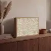 Zand - Golven - Beige Light Box met batterij (Wandlamp) middel 907 -sfeer2