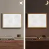 Lichtgrijs - Betonstructuur - Subtiel Light Box met batterij (Wandlamp) middel 907 -sfeer3