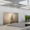 Kerst - kerstboom - Sneeuw - Art keuken achterwand spatscherm klein -3d_schuin