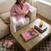 Panter - Luxe - Roze Dienblad Rechthoek middel -sfeer3
