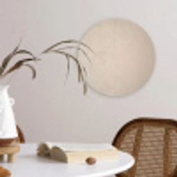 Japandi - Beige - Modern Wandcirkel kunststof plaat 5mm dik klein -sfeer4