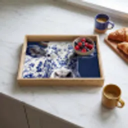 Koe - Delfts - Blauw - Artistiek Dienblad Rechthoek middel -sfeer2