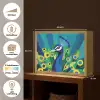 Pauw - Cirkels - Blauw Light Box met batterij (Wandlamp) middel -USP_websiteoverzichtNL