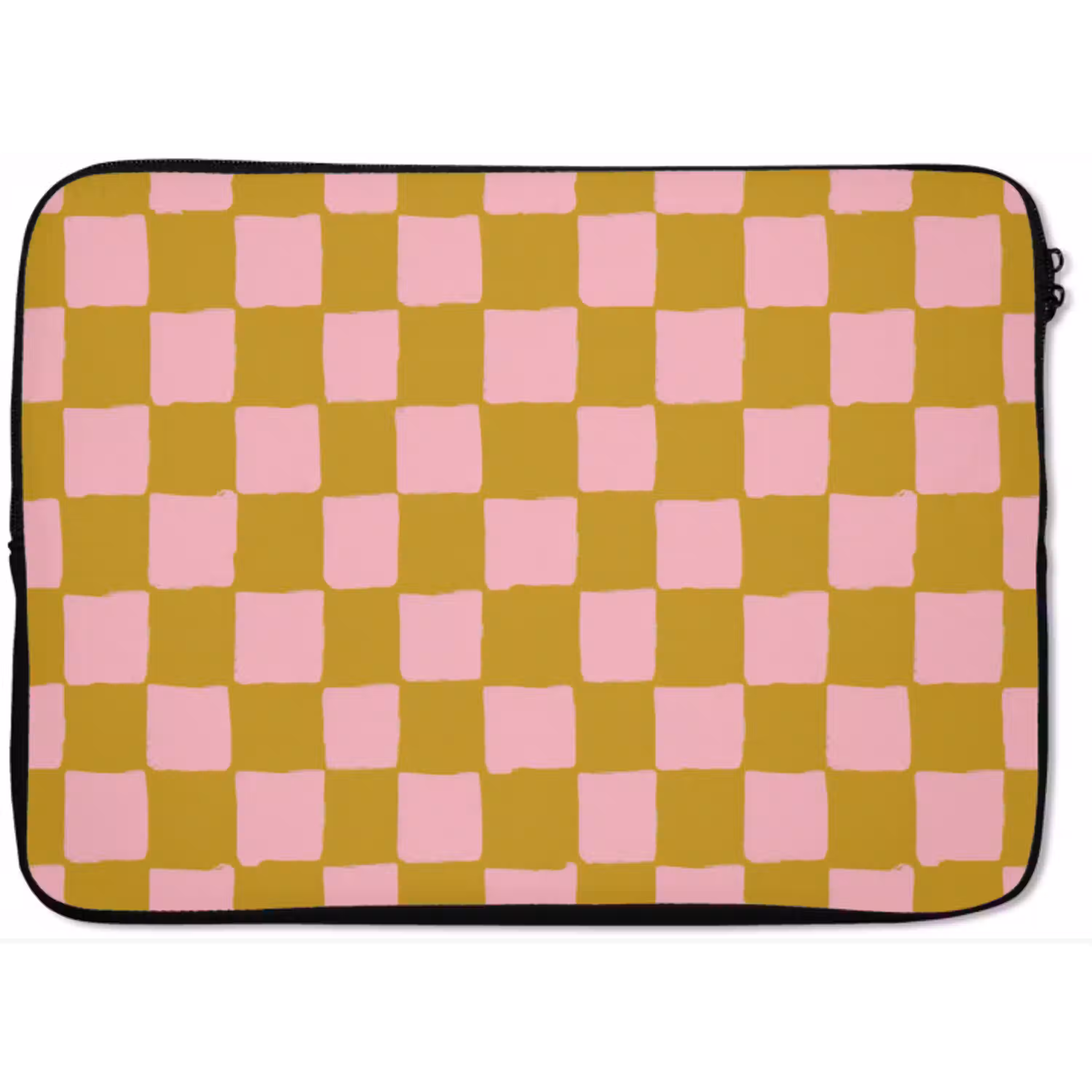 Patroon - Vierkant - Roze laptophoes neopreen klein 279 -zkaufland3dotto