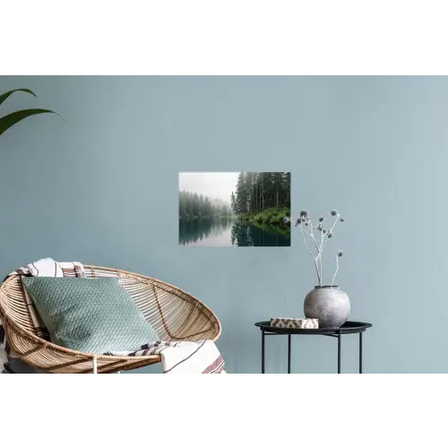 Bergen - Meer - Bos Muursticker klein -plant