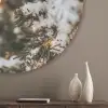 Kerst - Kerstboom - Winter - Binnen - Sneeuw Akoestische PET Vilt - Rond klein -sfeer5_closeup