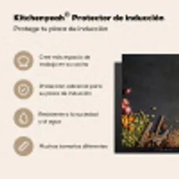 Stilleven van Specerijen en Aroma's Inductie beschermer vinyl 3mm middel -zzsfeer2_SP