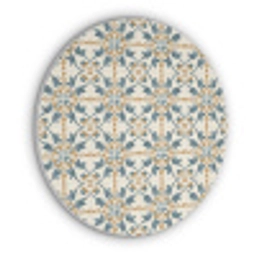 Patroon - Klassiek - Kleurrijk Akoestische PET Vilt - Rond klein 838 -3d