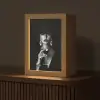 Vrouw - Cocktail - Chic Light Box met kabel (Tafellamp) klein -z3d_website