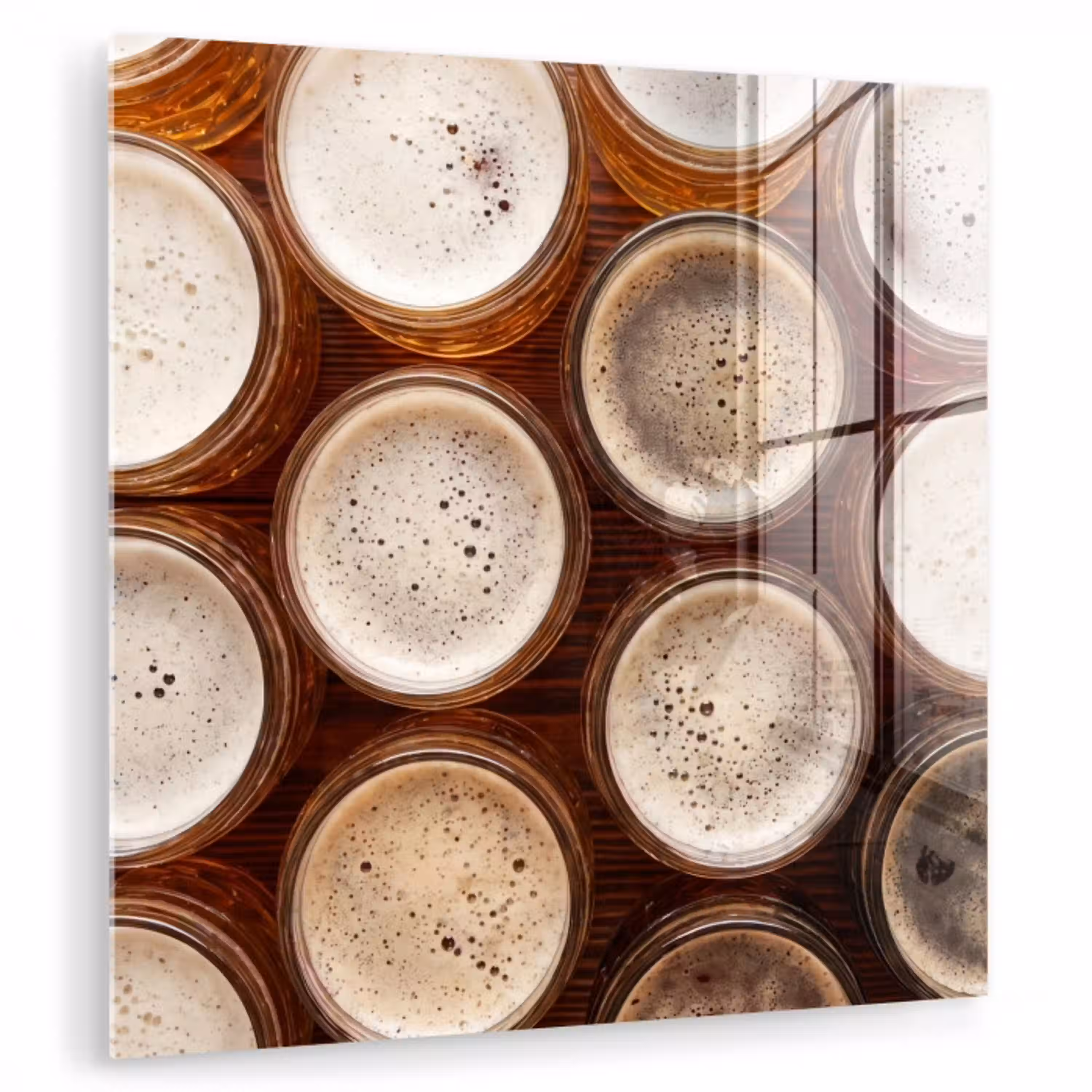 Eten - Glazen - Drank - Patroon - Bruin plexiglas 5mm klein -zzzproduct_nieuw