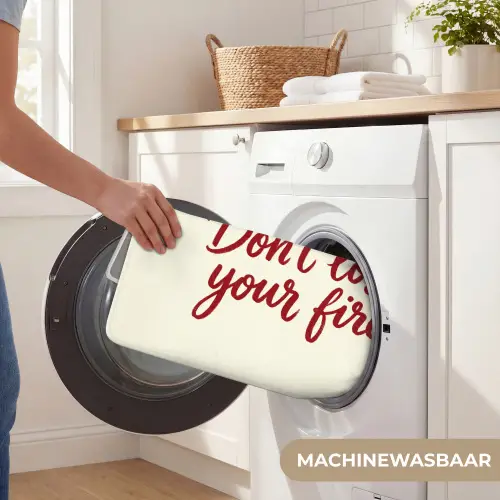 Don't lose your fire - Rood - Wit - Minimalistisch Badmat klein -USP_WasbaarNL
