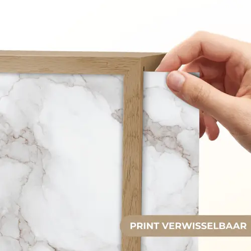 Wit - Marmer - Bruin Light Box met batterij (Wandlamp) middel 907 -USP_websiteprintNL