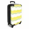 Golvende strepen in geel met groen NBS - Handbagage koffer - Kinderen Unisex middel -productfoto_3d