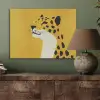 Cheetah - Illustratie - Geel PET vilt klein -sfeer2